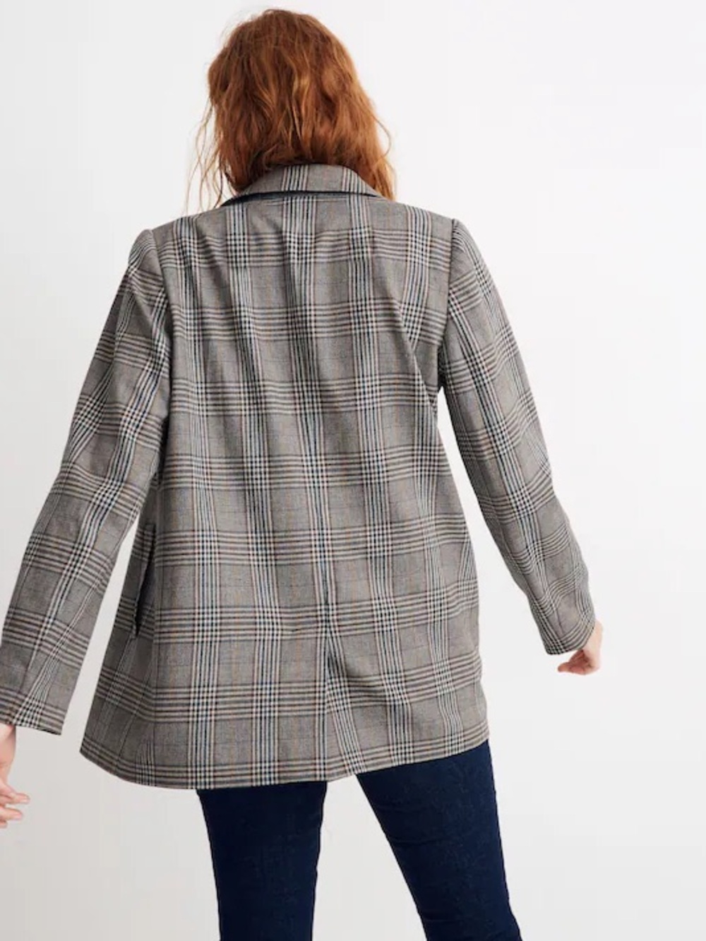 MADEWELL Caldwell Menswear Plaid Double-Breasted Blazer Classic Jacket - Picture 3 of 16